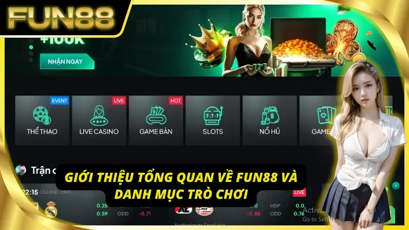 Đôi nét sơ lược về nhà cái và danh mục trò chơi Fun88